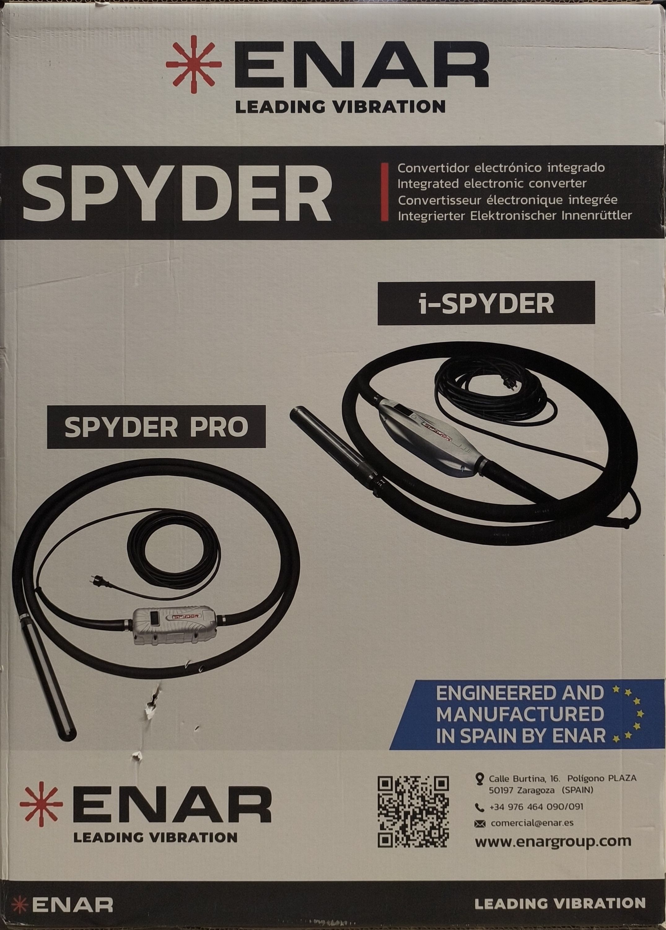 ENAR SPYDER PRO Nagyfrekvenciás betonvibrátor szett 5m+38mm tengely termék fő termékképe