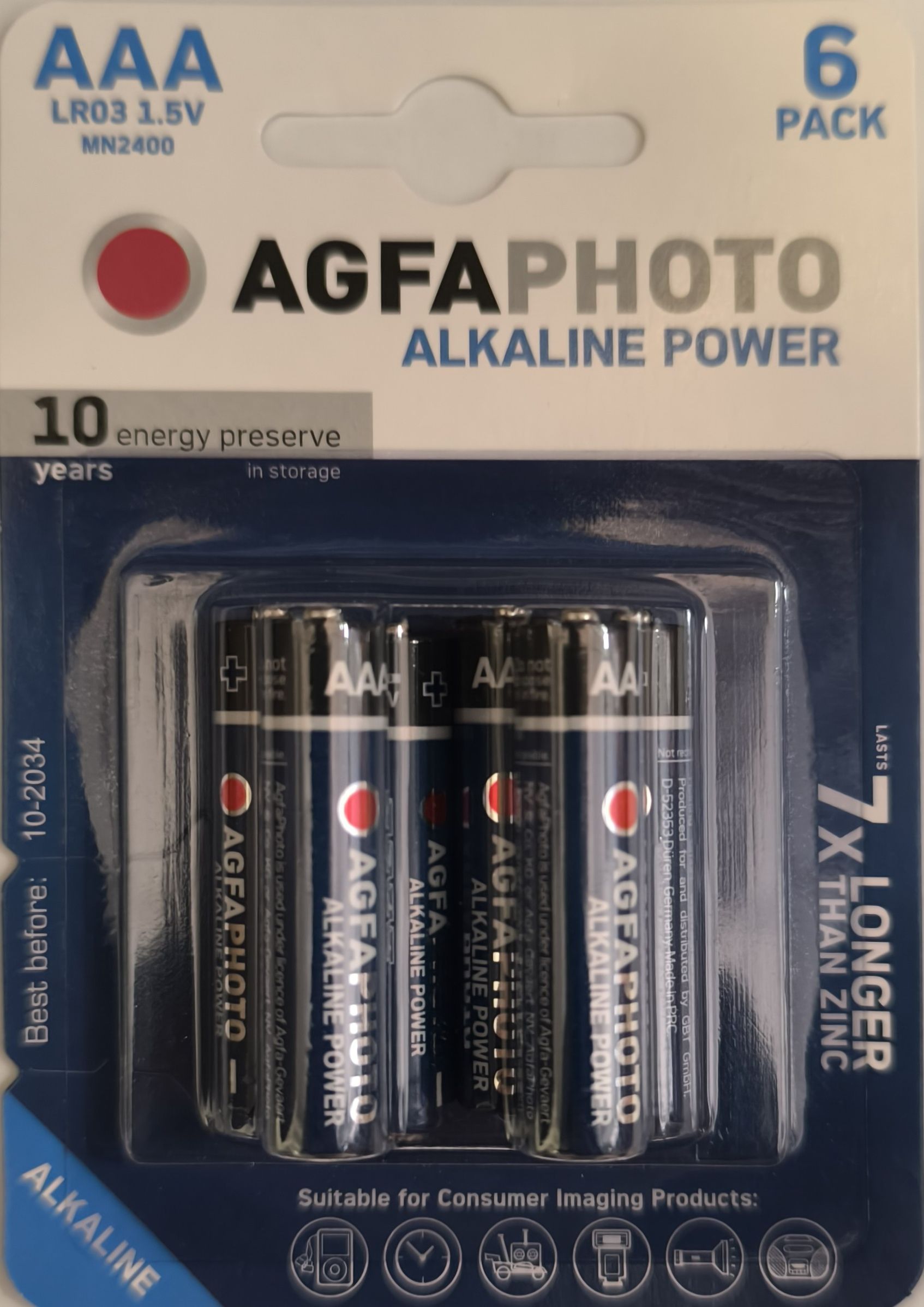 AgfaPhoto Alkáli Ceruza Elem AAA B6 termék fő termékképe