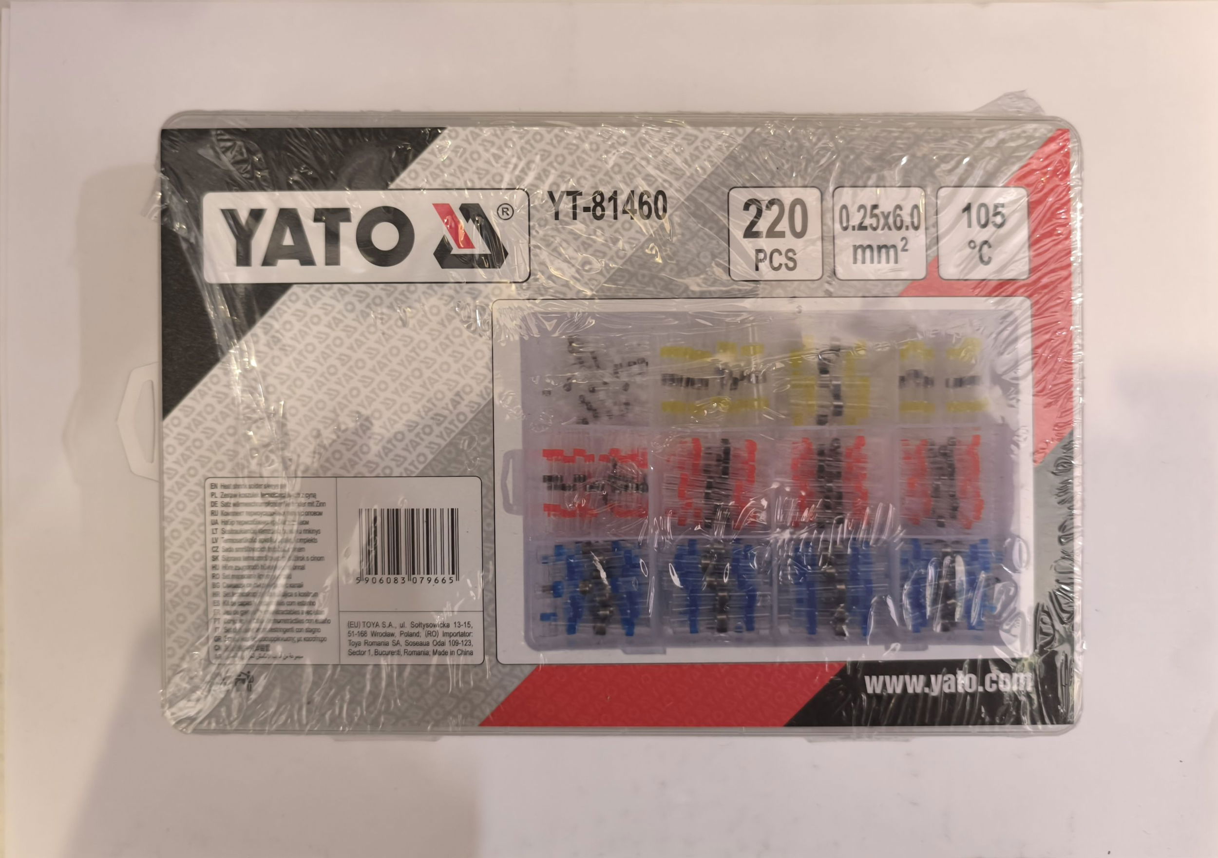 YATO Zsugorcső 0,25-0,34 mm2 (100db) termék fő termékképe