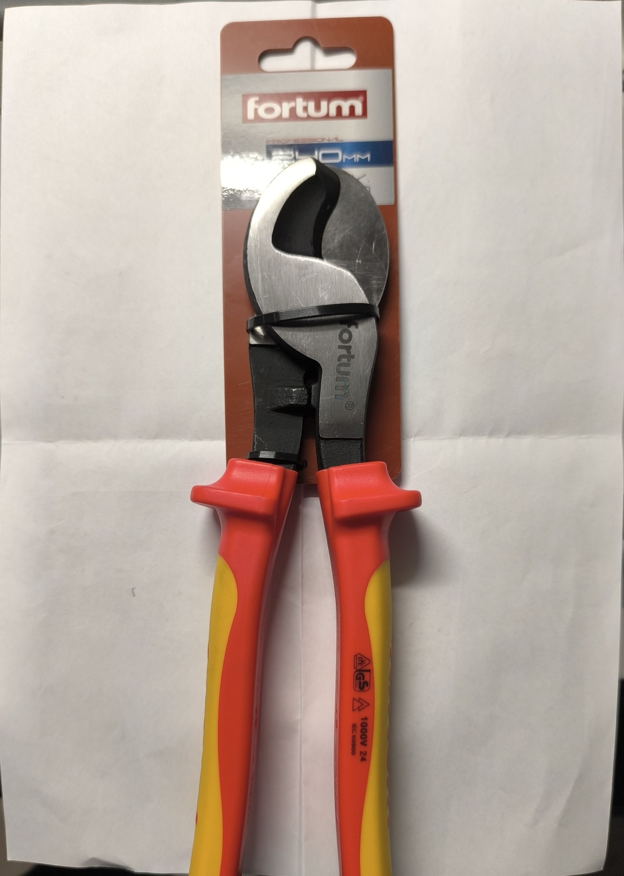 FORTUM Kábelvágó fogó 240mm szigetelt VDE 1000V termék fő termékképe