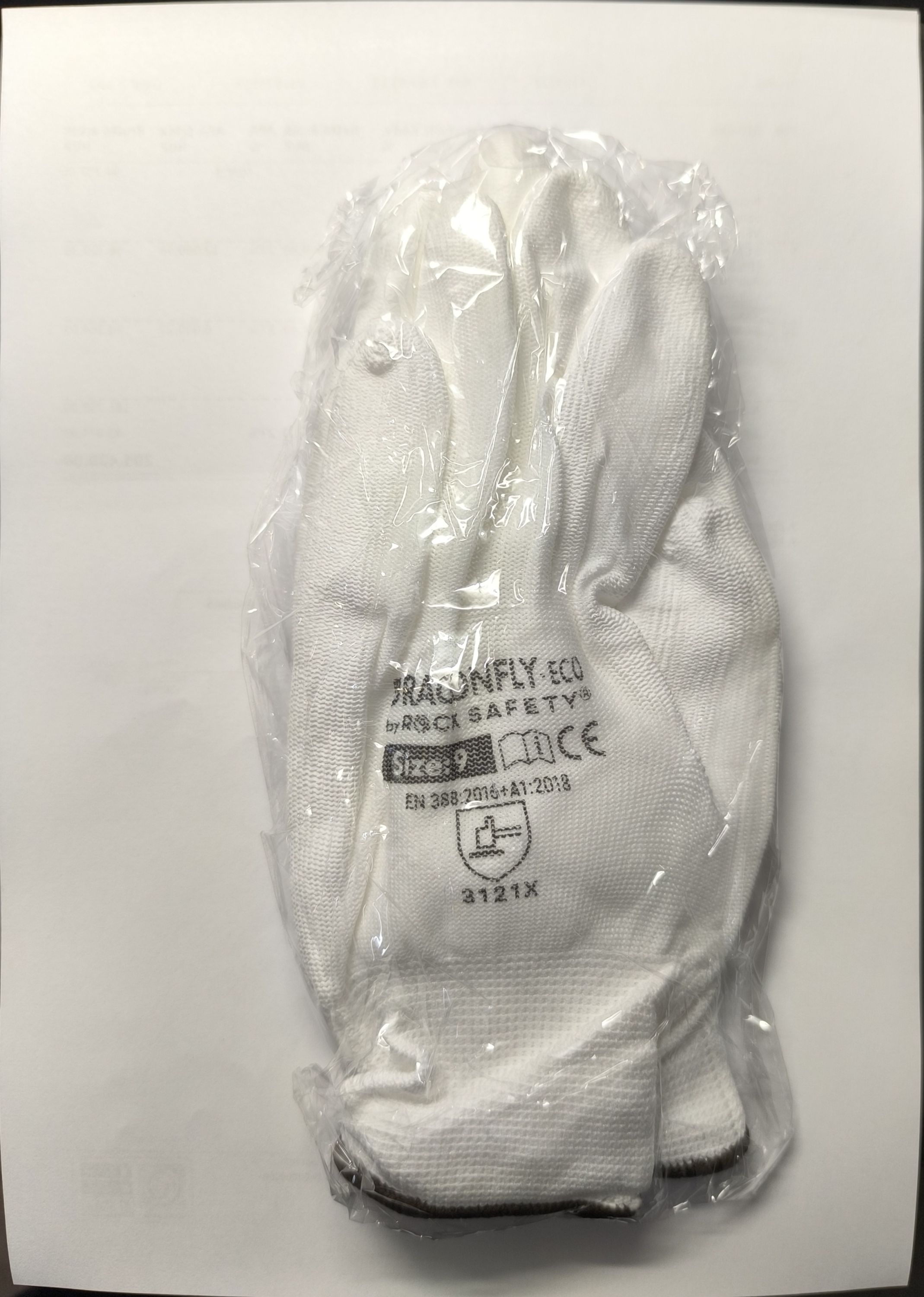 ROCK SAFETY DRAGONFLY ECO Poliészter szerelőkesztyű PU tenyérmártással 09/XL termék fő termékképe