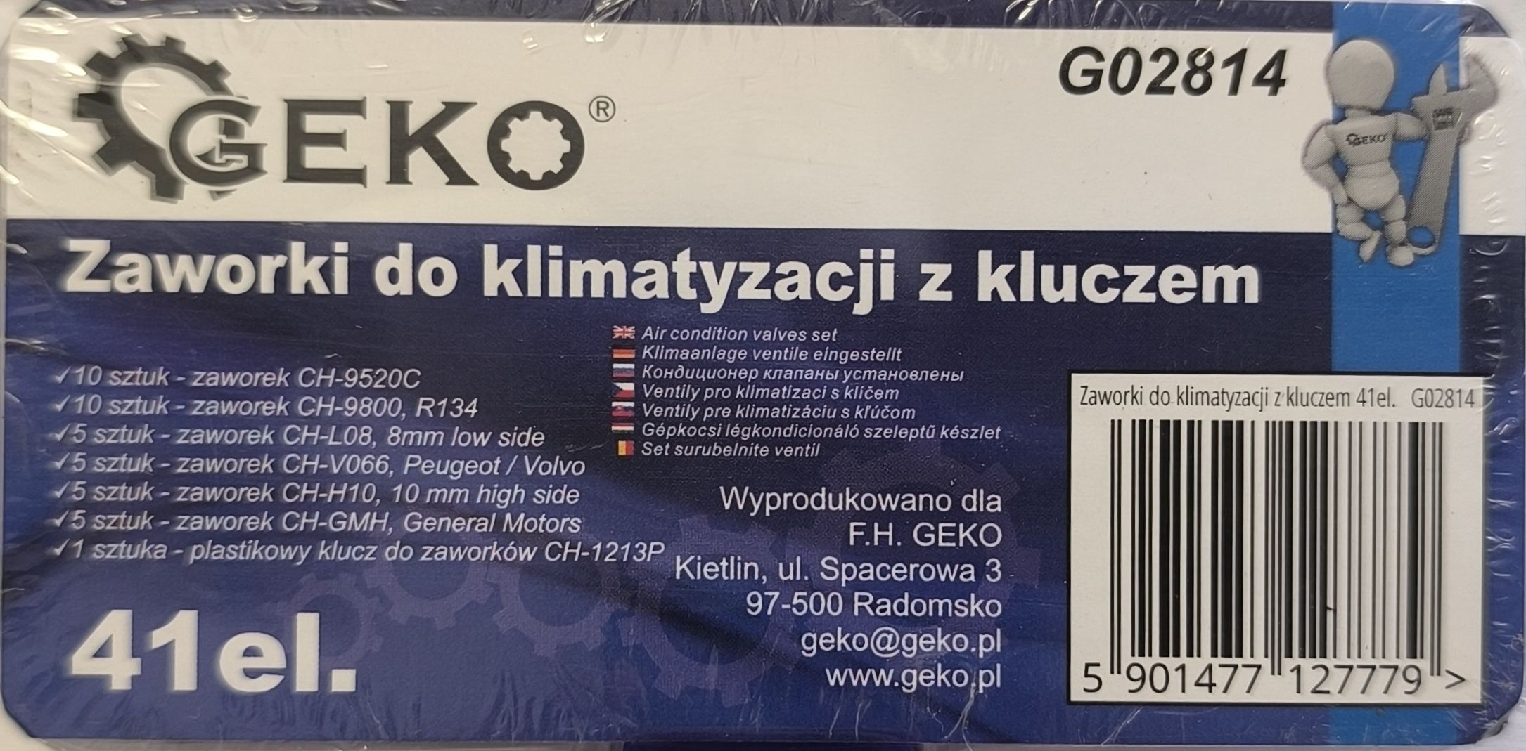GEKO autóklíma szeleptű készlet 41 db termék fő termékképe