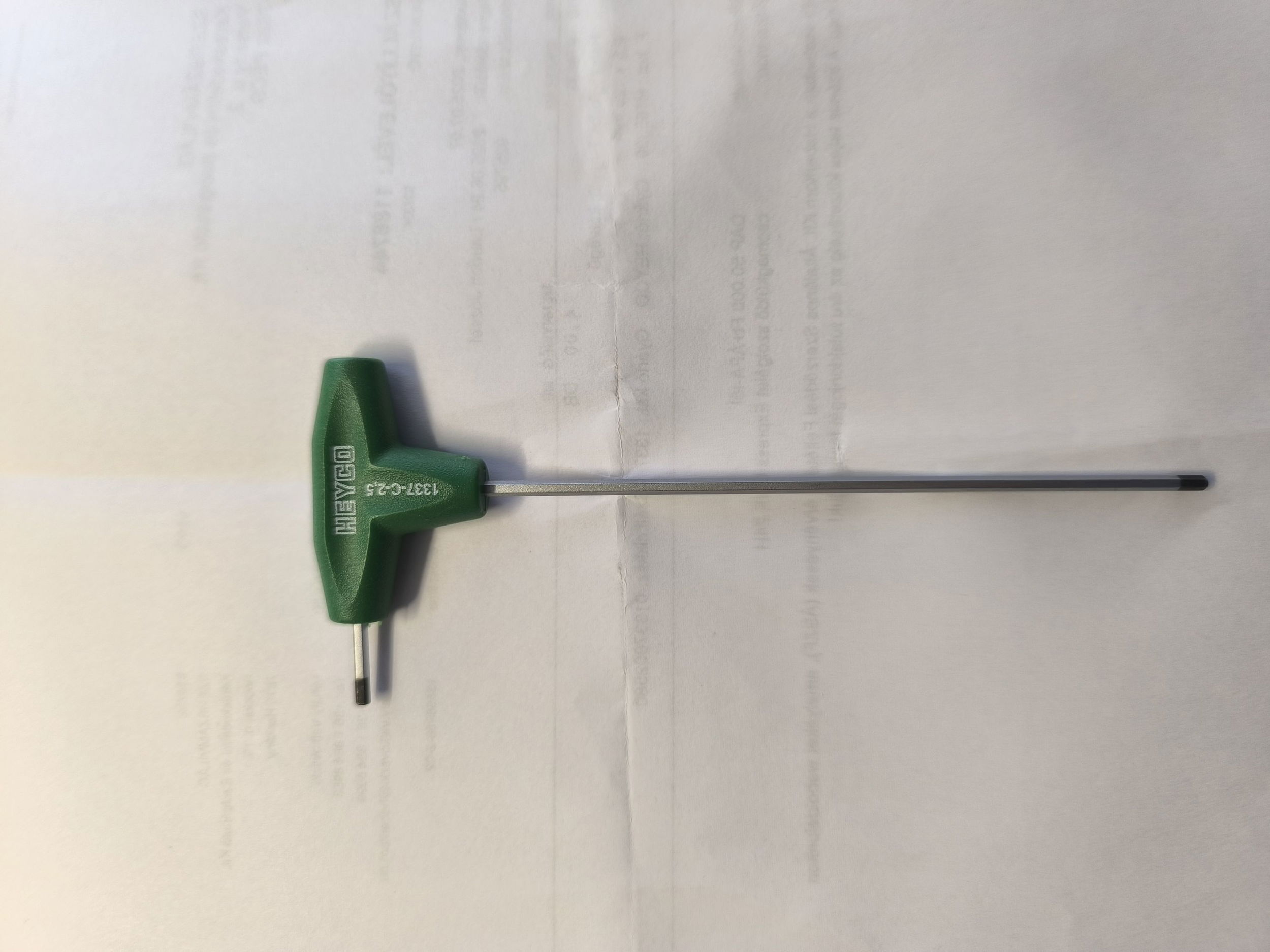 HEYCO Hatszögkulcs T-nyelű, kétvégű 2,5x125mm termék fő termékképe