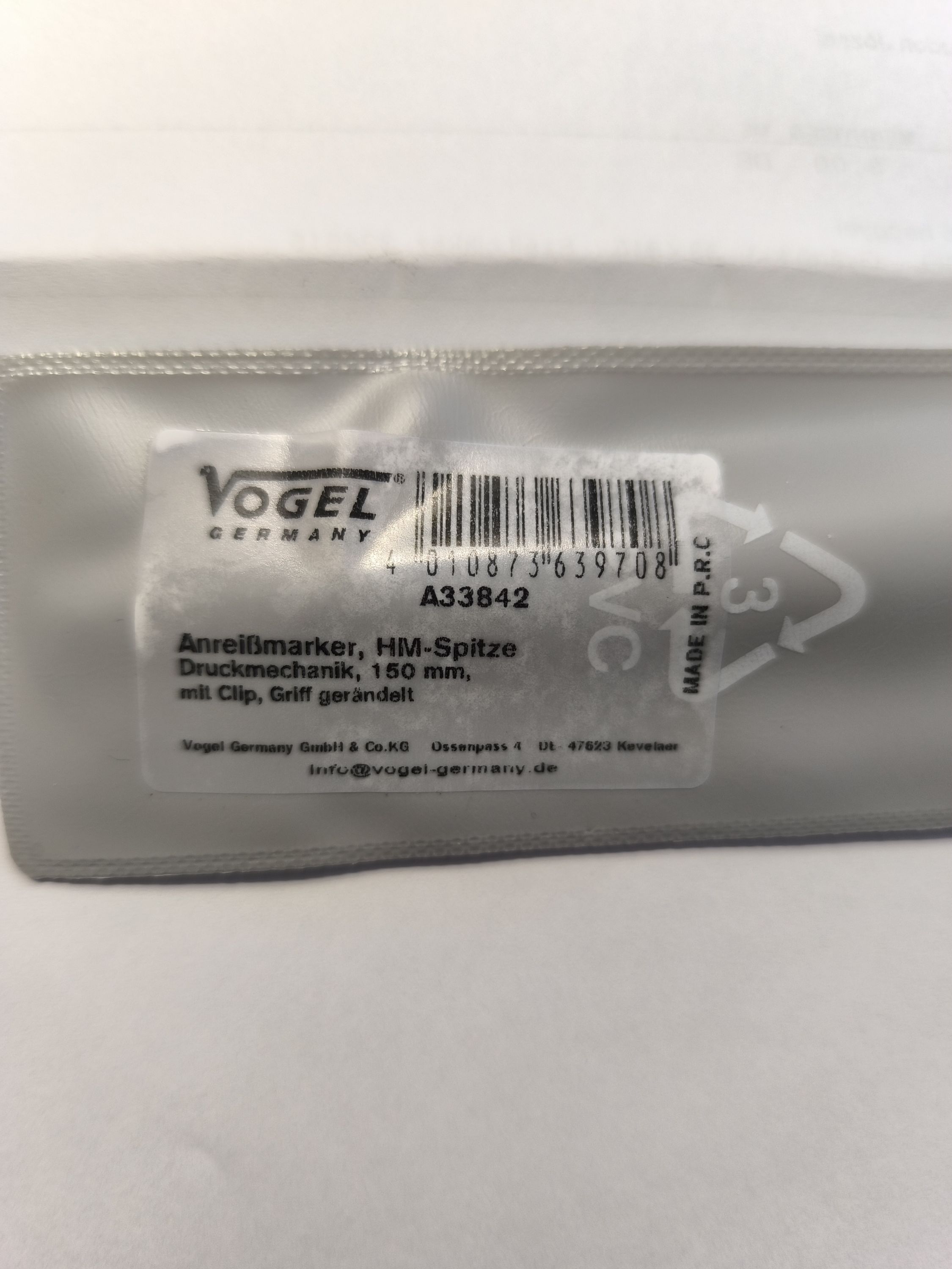 VOGEL GERMANY VOGEL Rajztű 150x9mm toll kivitel, cserélhető heggyel termék fő termékképe