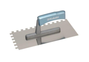 KUBALA Rozsdamentes simító, 130x270 mm, lakozott bükkfa nyél poliamid lábon, fogazás 4x4 mm termék fő termékképe