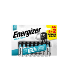 Energizer Max Plus Alkáli Ceruza Elem AA B6+2 termék fő termékképe