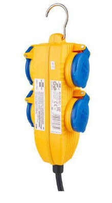 Brennenstuhl Elosztó Super-Solid 4x DE F típusú (CEE 7/3) aljzat - DE F típusú (CEE 7/4) dugó Sárga 5m termék fő termékképe