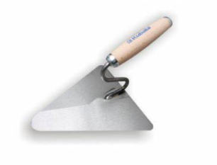 KUBALA Háromszög kőműveskanál, 200x190 mm, viaszolt bükkfa nyél termék fő termékképe