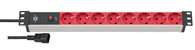 Brennenstuhl Alu-Line elosztóegység túlfeszültség elleni védelemmel 8x DE F típusú (CEE 7/3) aljzat - IEC 60320 C14 termék fő termékképe