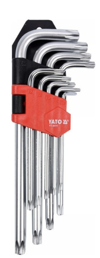 YATO Torx kulcs készlet 9 részes T10-T50 CrV termék fő termékképe