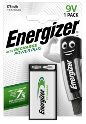 Energizer Akkumulátor Power Plus 175mAh 9V NH22 B1 termék fő termékképe