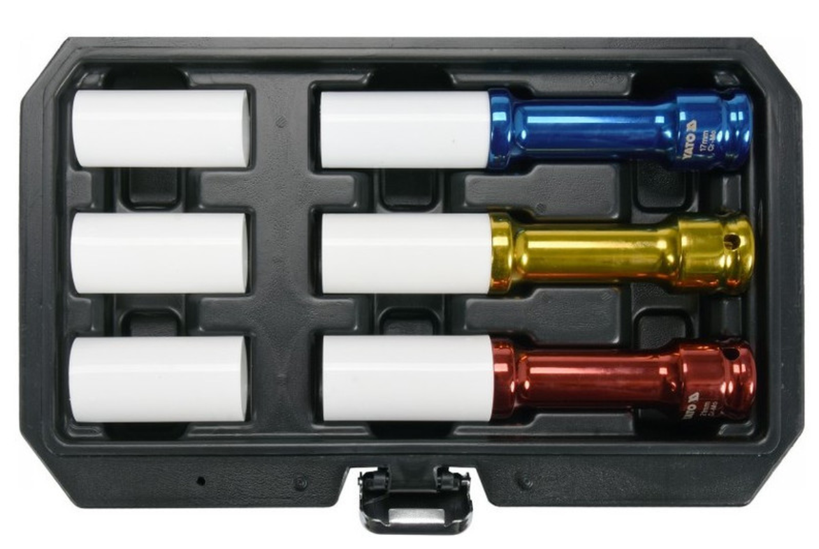 YATO Alufelni dugókulcs készlet 6 részes 1/2" 17/19/21 mm CrMo termék fő termékképe