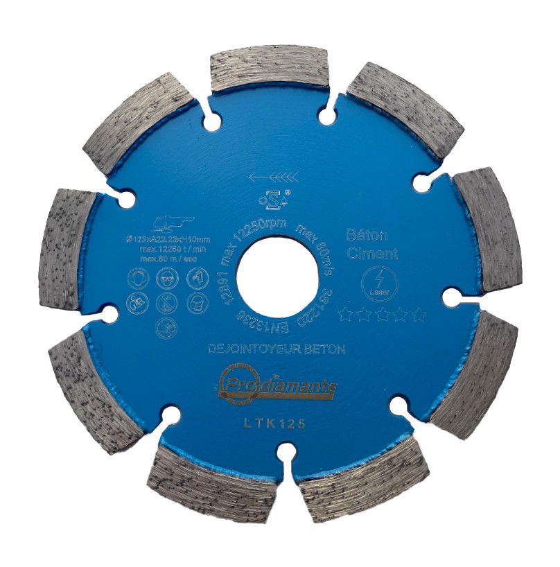 Prodiamante LTK125 széles hézagvágó gyémántkorong  Ø125mm termék fő termékképe
