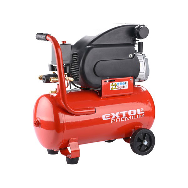 EXTOL Olajos légkompresszor, 1500W, 24l tartály, 8 bar; beszívott:200 l/min termék fő termékképe