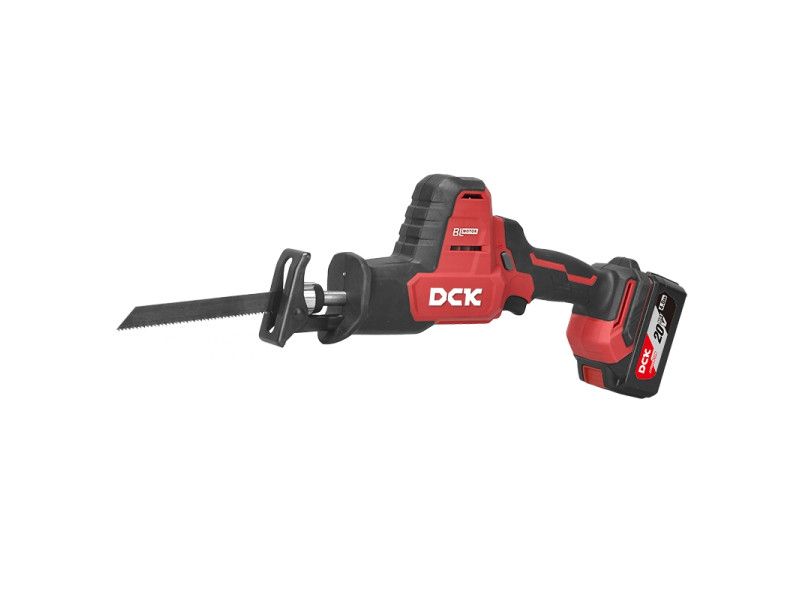 DCK Akkus szablyafűrész szénkefe nélküli 20V (1x4,0 Ah akku+ töltő) termék fő termékképe