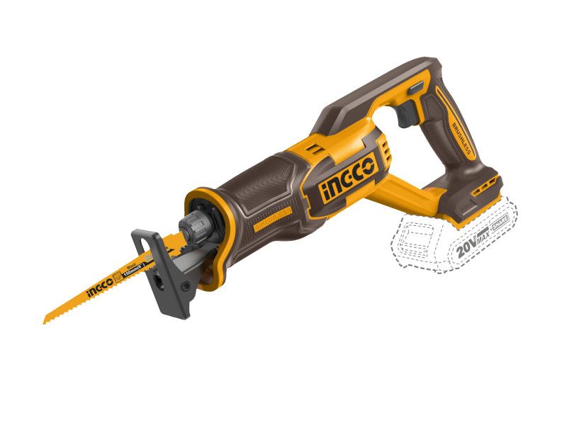 INGCO Akkus szablyafűrész szénkefe nélküli 20V (akku és töltő nélkül) termék fő termékképe
