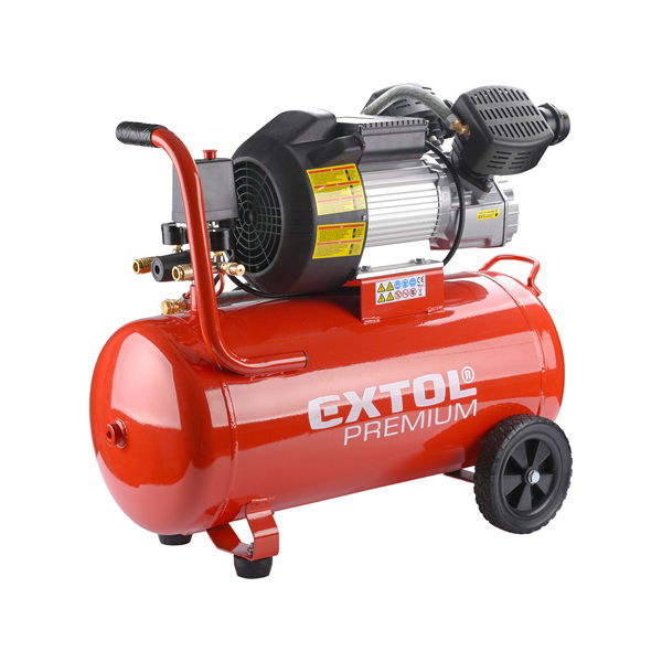 EXTOL Olajos légkompresszor, 2200W, 50l tartály, 8 bar; 356 l/min termék fő termékképe