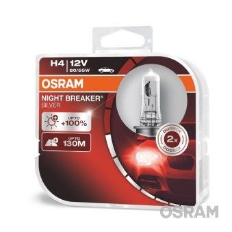 Osram Jármű izzó H4 12V 60/55W Night Breaker Silver 2 db-os termék fő termékképe