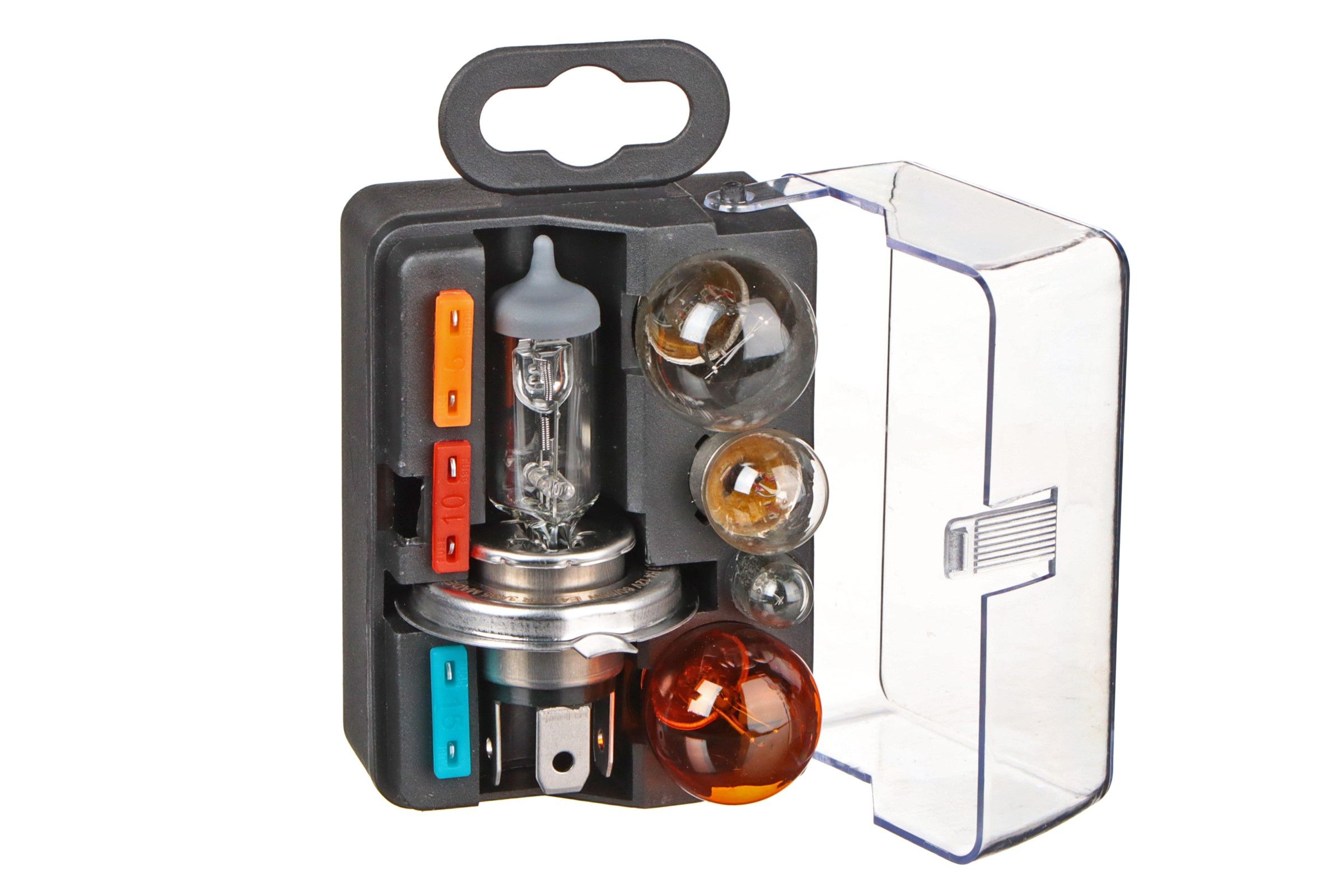 A.Z. Meisterteile Jármű izzó készlet 12V-os, H4, P21/5W, PY21/5W, R5W, W5W, Biztosíték 5A, 10A, 15A termék fő termékképe