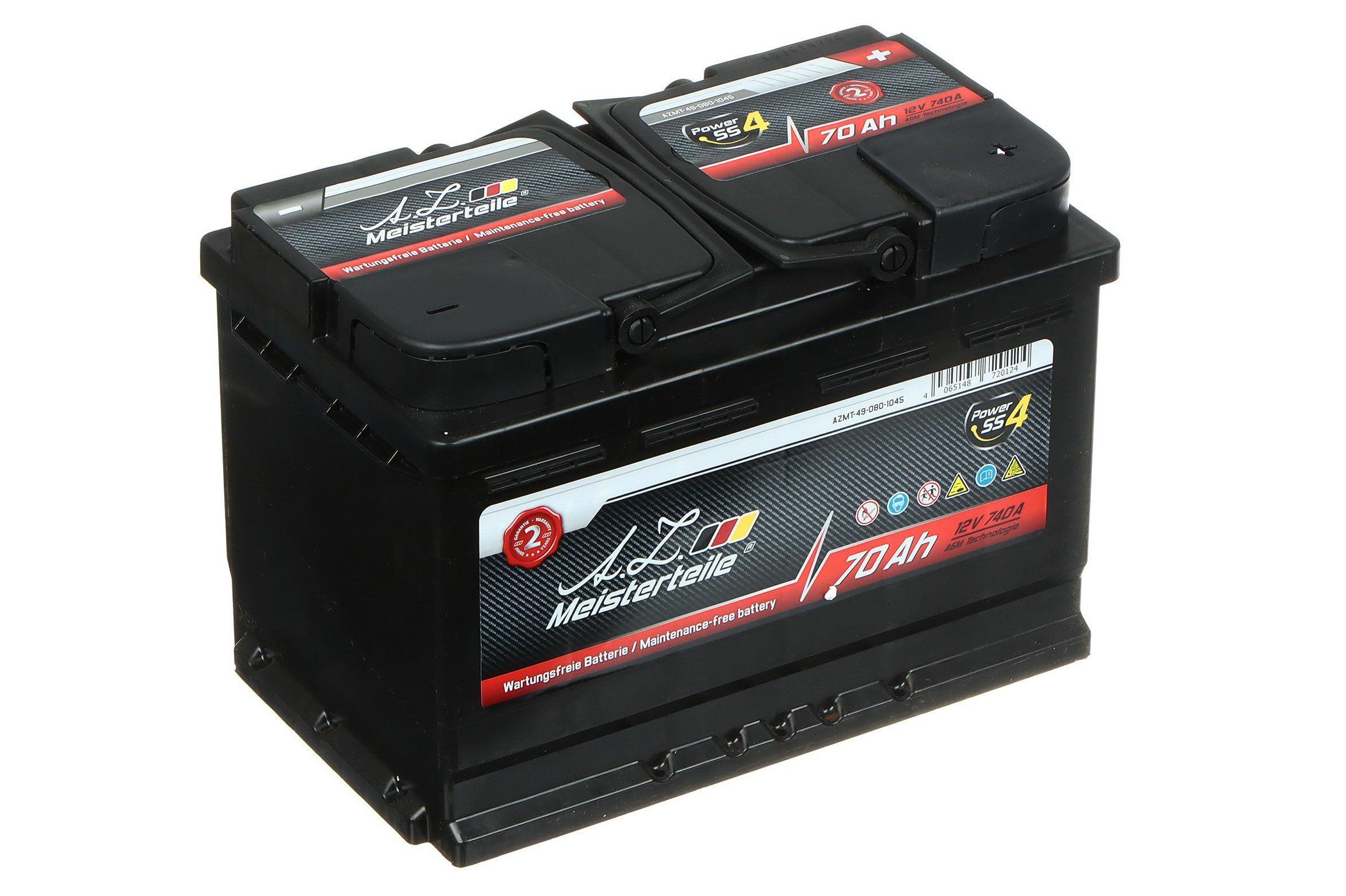 Akkumulátor 12V 70Ah AGM J+ termék fő termékképe