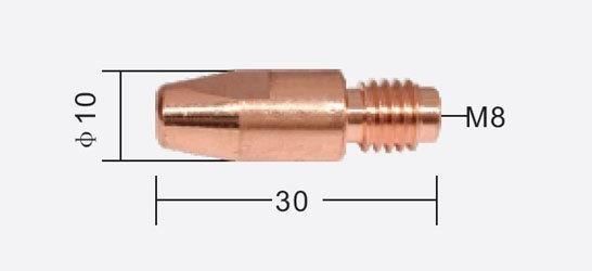 Binzel M8/D10 ÁTM:0.8mm Áramvezető (E-CU) termék fő termékképe