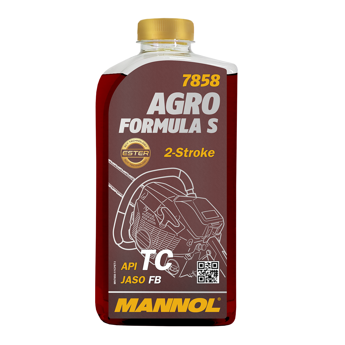 Mannol Keverék olaj Agro Formula S 2T 1L Piros termék fő termékképe