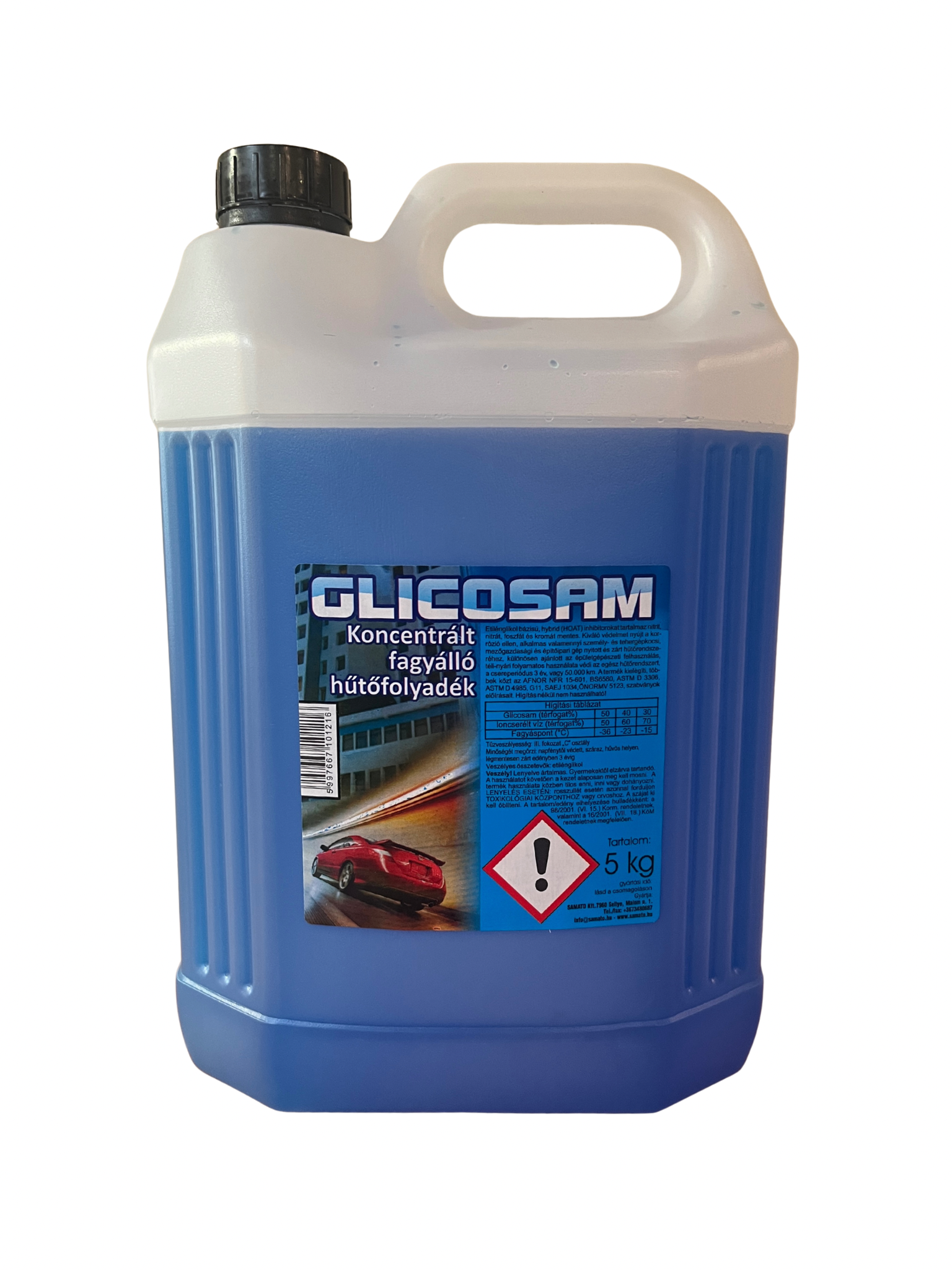 Glicosam Fagyálló Koncentrátum Kék 5kg -72°C termék fő termékképe