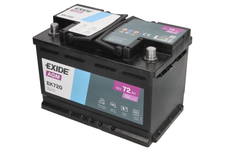 Exide Akkumulátor 12V 72Ah AGM termék fő termékképe