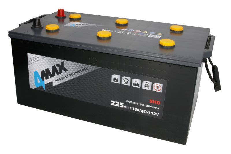 4Max Akkumulátor 12V 225Ah B+ 1150EN SHD termék fő termékképe