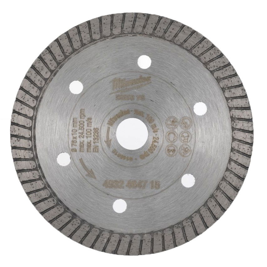 Milwaukee DHTS gyémánt vágótárcsa, turbo, Ø76 mm termék fő termékképe