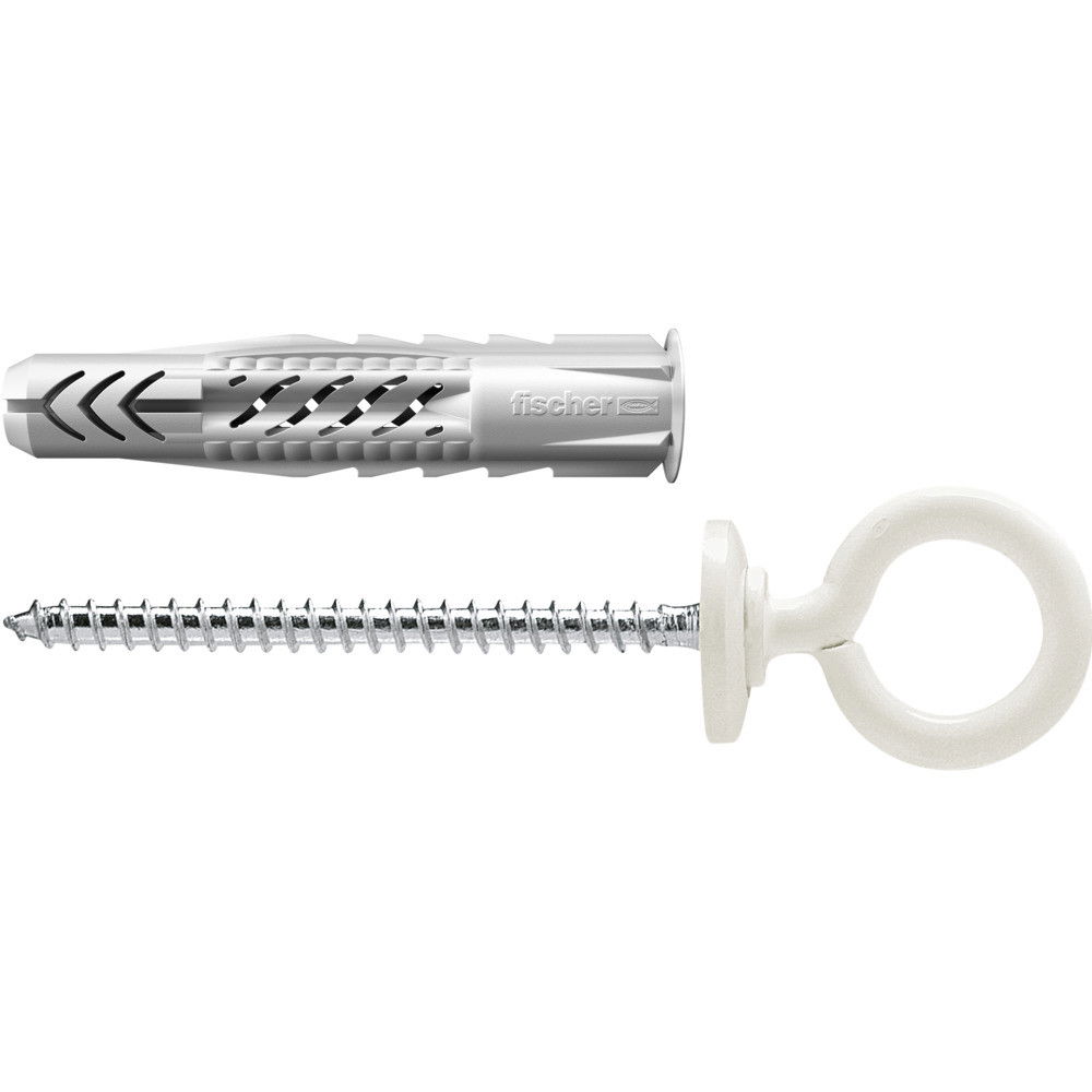 Fischer Univerzális dübel UX OH N 8 x 50 - peremmel és szemes csavarral (fehér bevonattal), 25 db/csomag termék fő termékképe